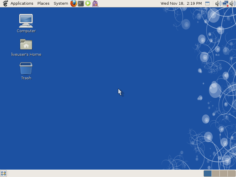 図2　GhostBSD 1.0 Beta動作画面 - 起動したGhostBSD