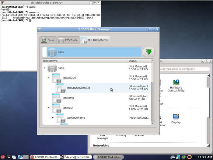 PC-BSD 10-STABLE (2013年10月30日版)使用例
