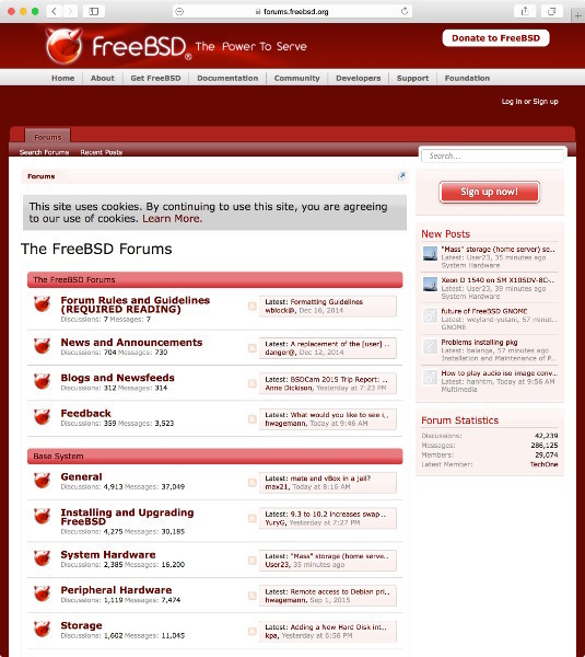 図3 FreeBSD Forum