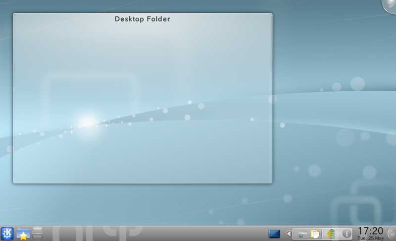 図2　KDEのデスクトップ画面