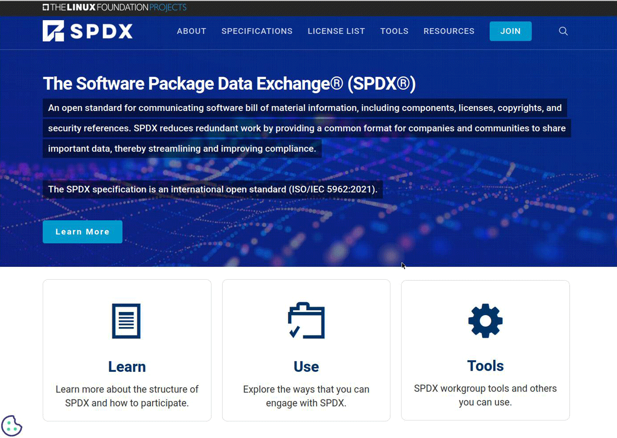 SPDXのサイト
