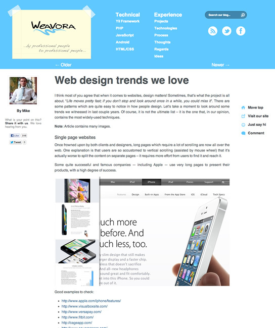 図1　Webデザインのトレンド