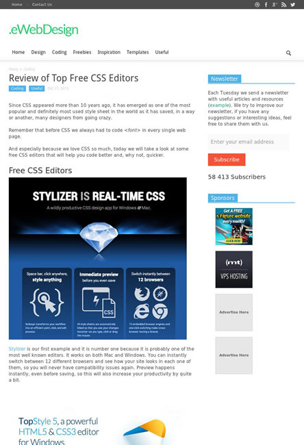 図4　各種CSSエディターを紹介