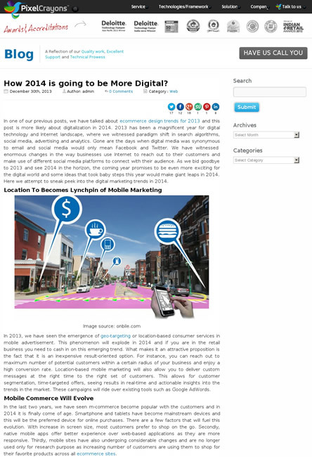 図1　2014年のデジタルマーケティングの動向