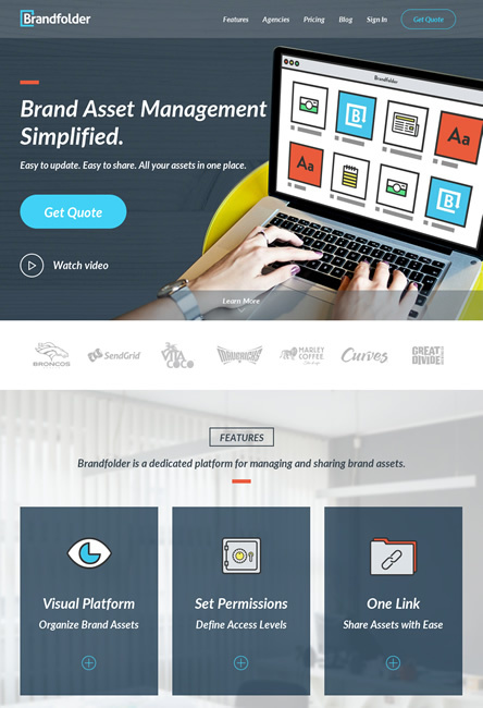 図6　企業／ブランドのロゴや写真などを配布するためのWebサービス