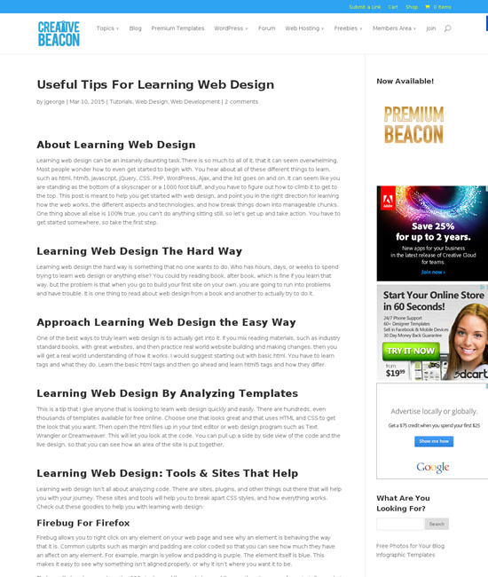 図2　Webデザインを学ぶためのツールとサイト