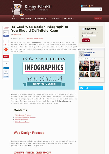 図4　Webデザインに関するインフォグラフィックス
