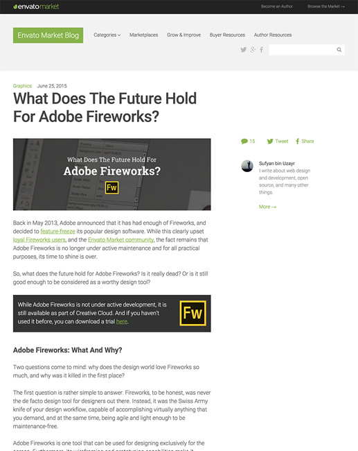 図4　Adobe Fireworksの将来について