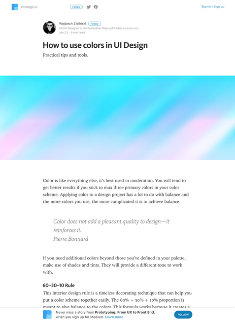 図4　UIデザインでの色の扱い方