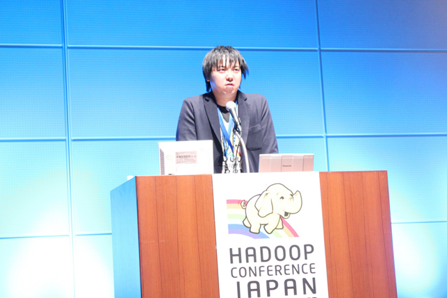 図1　Hadoop Conference Japan 2013 Winterでの講演の様子