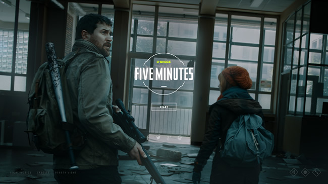 コマンドを入力しながら進行するゲーム、『FIVE MINUTES - Interactive Short』