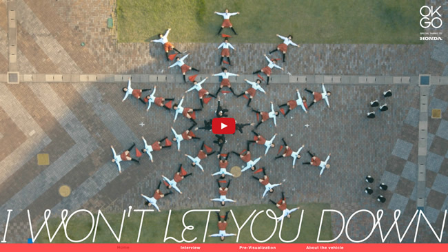 「OK Go」の新曲PVをフィーチャーした『OK Go | I Won't Let You Down』
