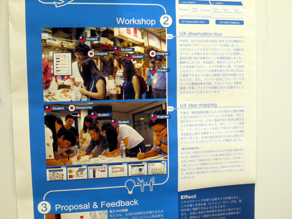 台湾ソリューションフェア内の共創ワークショップポスター