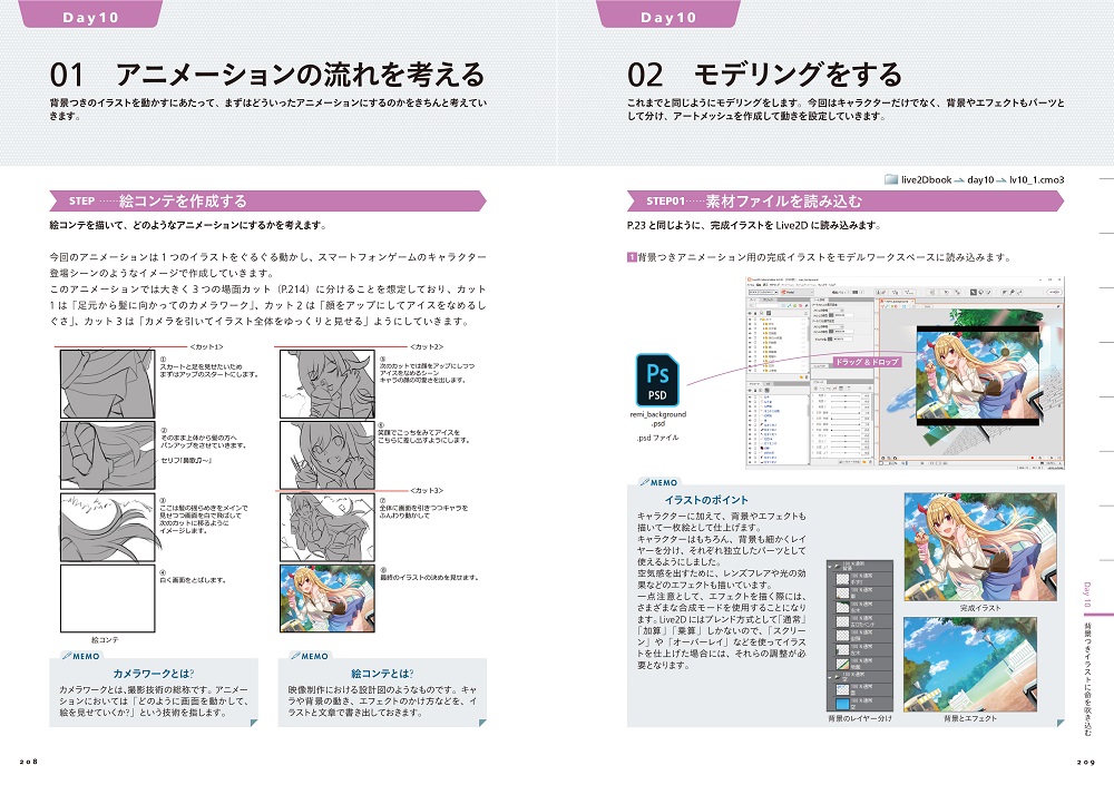 10日でマスター Live2dモデルメイキング講座 書籍案内 技術評論社