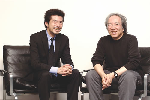 左：関心空間代表取締役　前田邦宏氏。右：武蔵野美術大学デザイン情報学科教授　今泉洋氏。