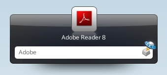 図2　アプリケーション起動例 - Adobe Reader