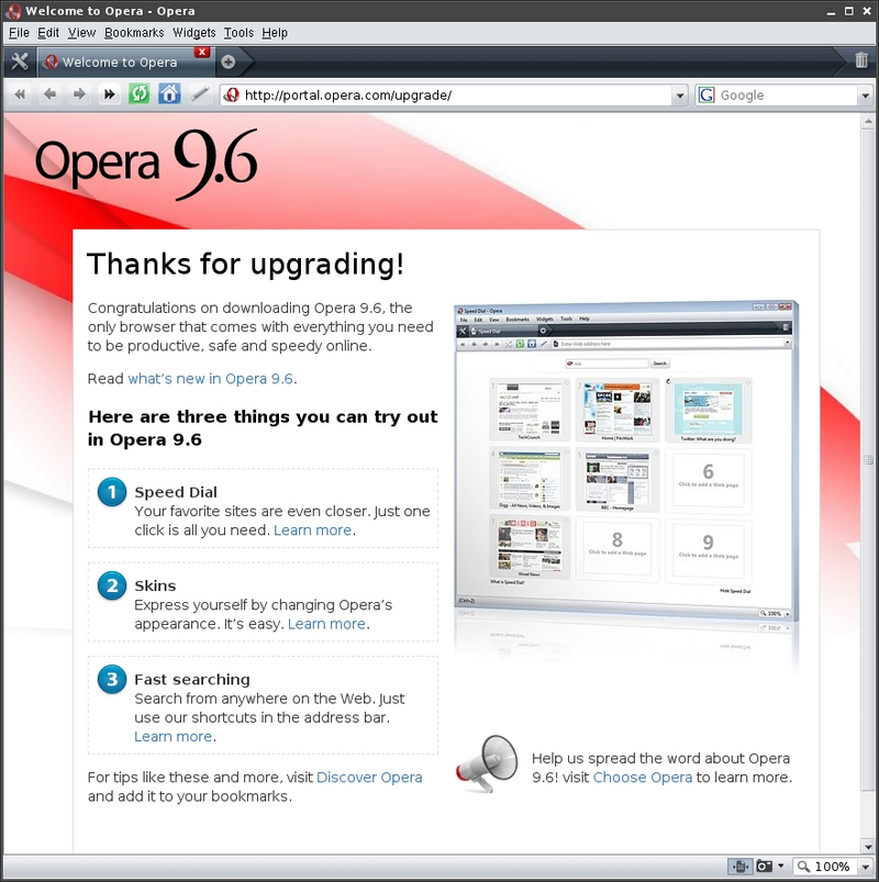 図1　FreeBSD Opera 9.60