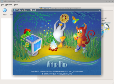 図1　VirtualBox動作例