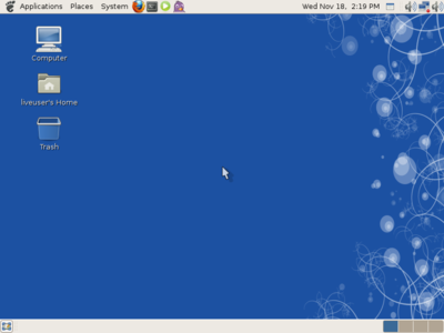 図2　GhostBSD 1.0 Beta動作画面 - 起動したGhostBSD