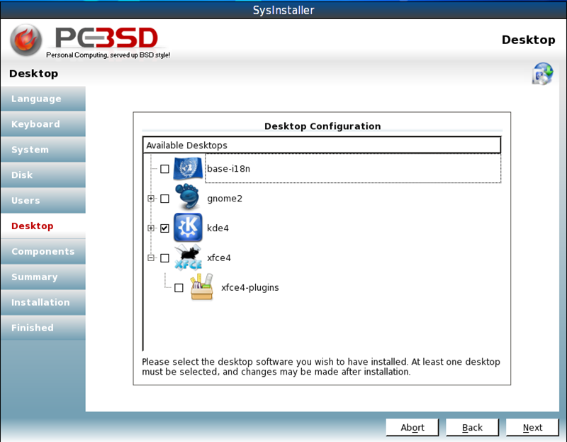 図1　PC-BSD 9.0インストーラスナップショット（Official PC-BSD Blogより抜粋）