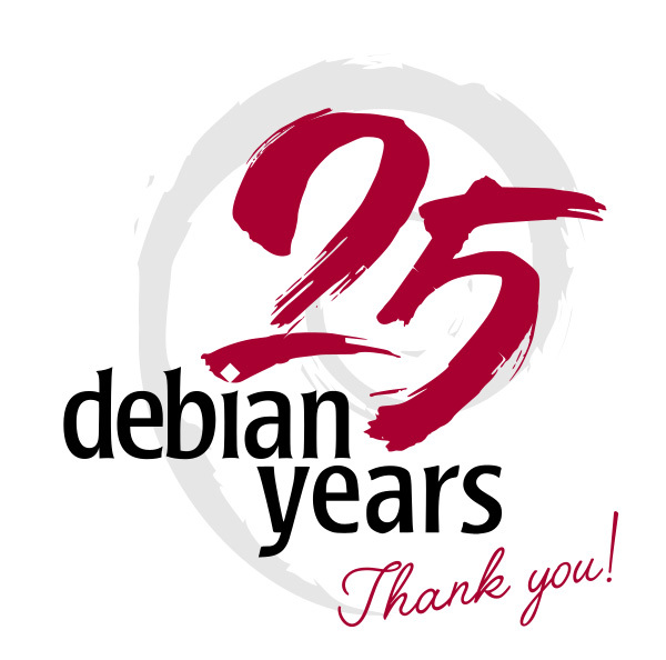 debian 25周年記念アート（「Bits from Debian」より）