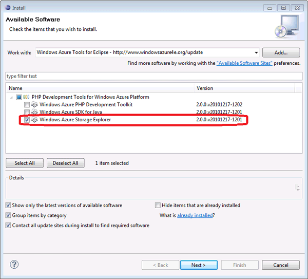 図5　Windows Azure PDTにストレージ管理機能を追加