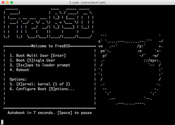FreeBSD 10.3インストール
