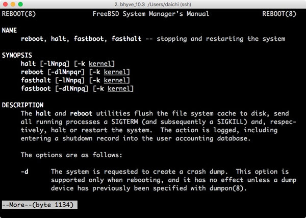 FreeBSD 10.3 on bhyve 2