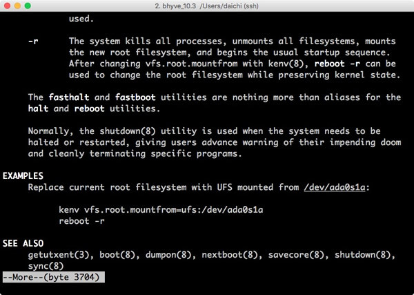 FreeBSD 10.3 on bhyve 3