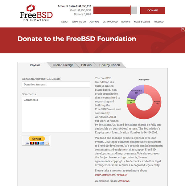 Donate to the FreeBSD Foundation