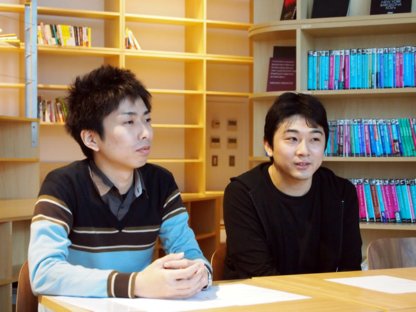 株式会社adingo取締役小澤昇歩氏（右）と同社エンジニア岩川建彦氏（左）