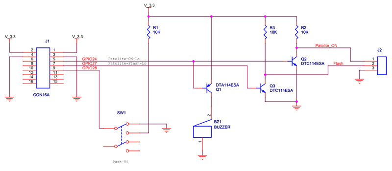図6　パトランプ基板の回路図