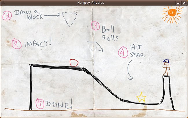 図8　Numpty Physicsのスクリーンショット
