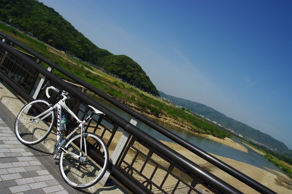写真3　木津川。ここから淀川サイクリングロードへ