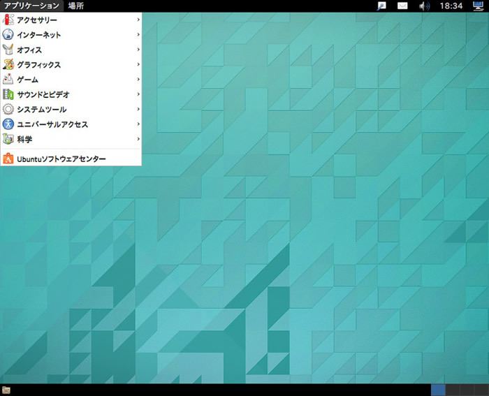 図9　GNOME Flashback（Metacity）のログイン後の画面