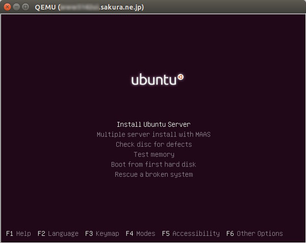 図8　Ubuntu Serverのインストール開始