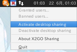 図4　［Active desktop sharing］をクリックする