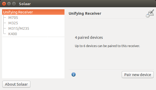 第397回 SolaarでロジクールのUniyingレシーバーを管理する：Ubuntu 