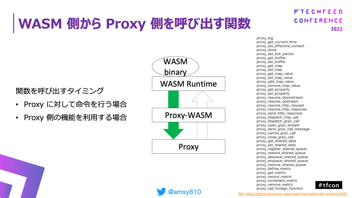 WASM側からProxy側を呼び出す関数