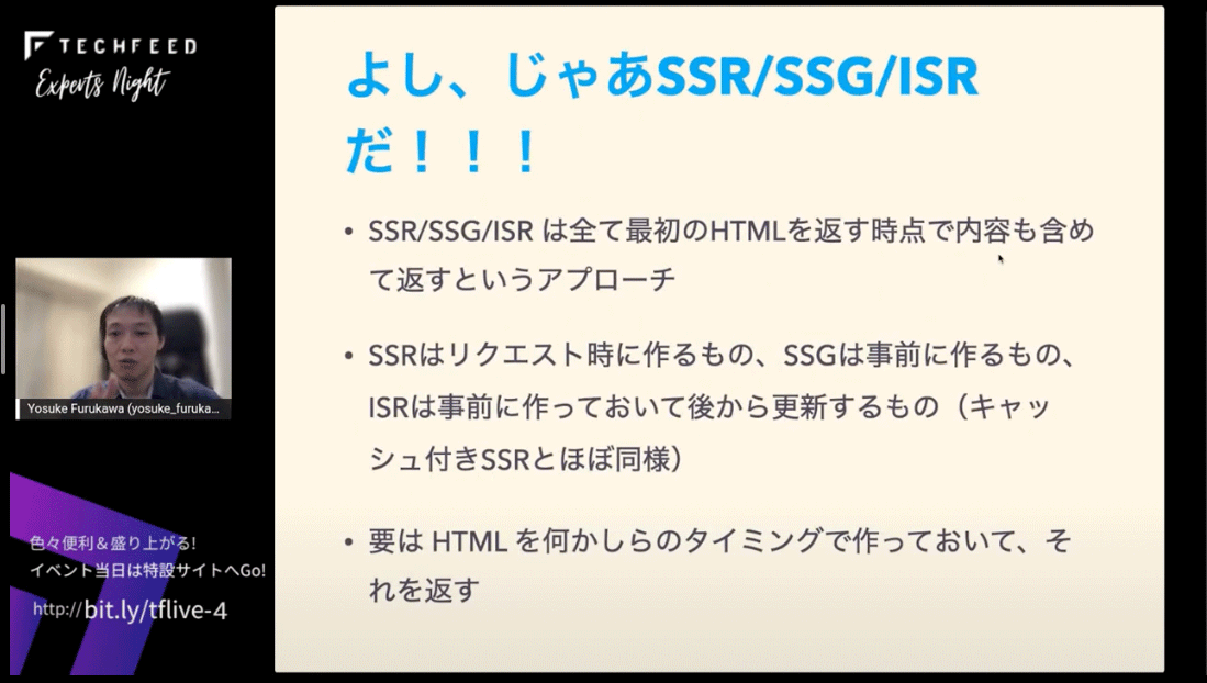 SSR/SSG/ISRとは