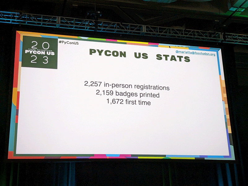 PyCon US 2023の参加者数