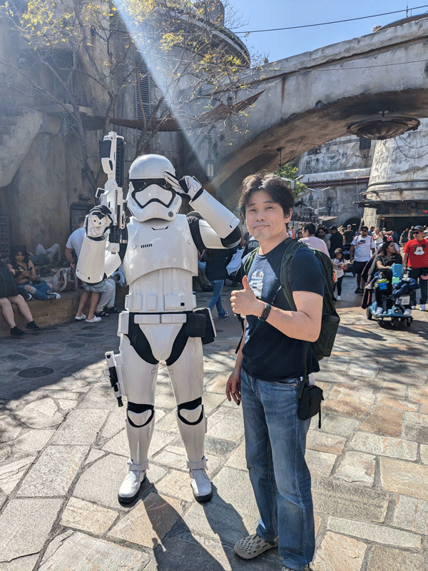 First Order stormtrooperと記念撮影