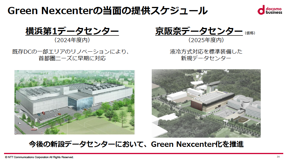 液冷方式に対応したデータセンターサービス「Green Nexcenter」の提供予定