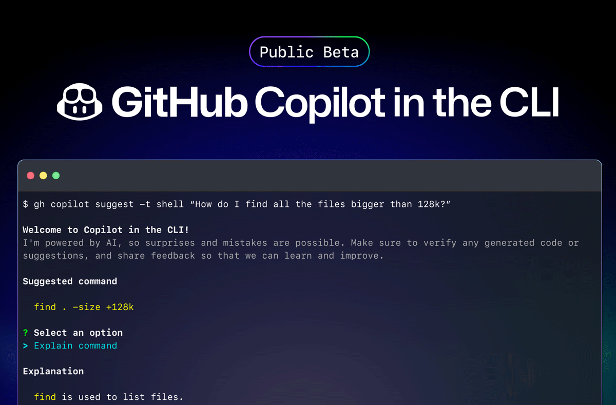 GitHub Copilot in the CLI