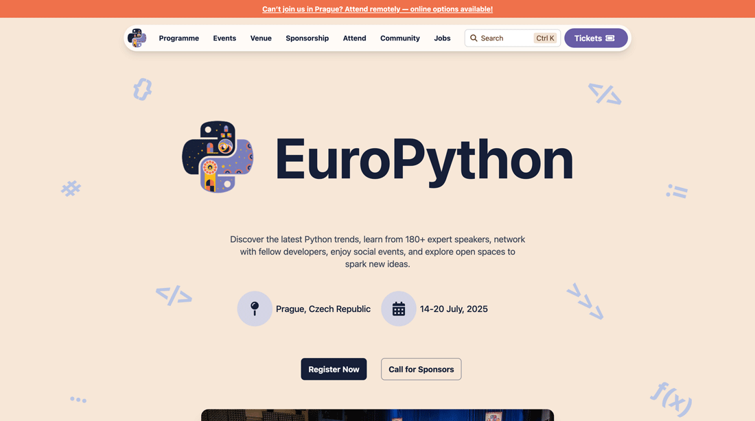 EuroPython 2025サイト