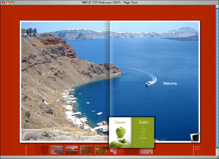 Mac OS Xで動作するWPF/Eのブックメタファ・コンテンツ（2）