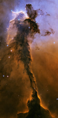 ハッブル宇宙望遠鏡がはじめて観測した「わし星雲（M16）」の“巨大な柱”