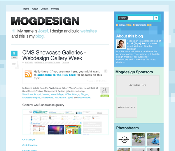 図3　CMSにしぼったWebサイトデザインギャラリーの紹介です