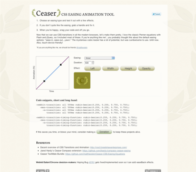 図6　CSSアニメーションの加速度を設定するためのツール