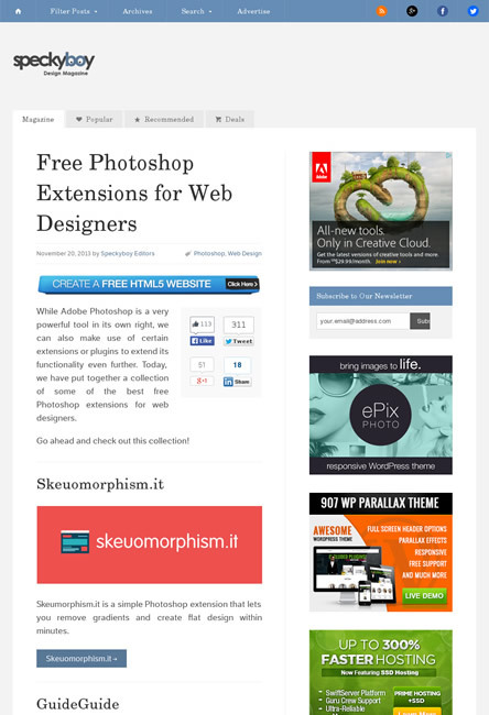 図2　Webデザインに役立つPhotoshopのプラグイン＆エクステンション